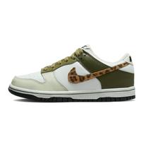 Nike Dunk Low Olive Leopard GS Sneakers DX9282-100 36