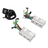 Electric Bicycle Brushless Controller Kit 24V 36V 48V 500W 25A Lithium Battery Dual Drive Brushless Motor Controller black