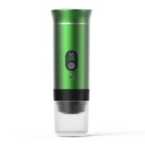 Portable Electric Espresso Coffee Machine With Digital Display 3-in-1 Capsule Coffee Maker for Car & Home Camping Coffee Maker žalia