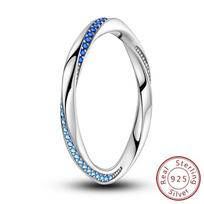 Copper Metal Fate Reversing Ring Diamond Simple Twisted Ring Eternity Bands Designed For Women Party Perfect Gift 6
