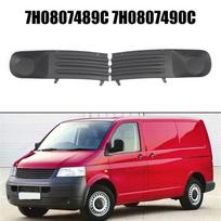 Black Car Front Bumper Fog Light Cover Grille Panel Strip Left Right  7H0807489C 7H0807490C For Transporter T5 2003-2009