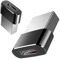 Adapteris OTG USB-A į USB-C juodas