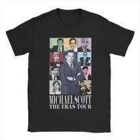 New Michael Scott The Era Tour Women's T-shirt The Office Fun T-shirt Short Sleeve Round Neck T-shirt Women's Clothing Size Up S įvairiaspalvis