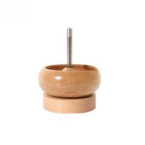 Easy Rotation Wooden Bead Spinner Solid Wood Bead Stringing Tool  Hand DIY Manual