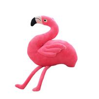 Fantastic Pink Flamingo Plush Toy Stuffed Long Legs Bird Animal Pillow Home Decoration Plushie Girlfriend Gift 15cm tamsiai rausva spalva