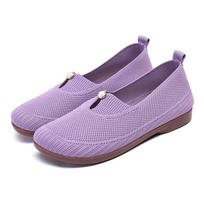 Womens Comfortable Slip-On Flat Shoes Breathable Mesh Low-Heel Casual 35