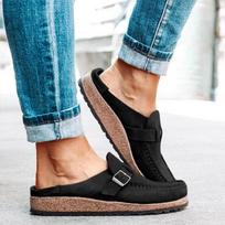 popular  Flats Women Loafers Retro Shoes Slip on Ladies Comfort Female Zapatos Mujer 2024 New Casual Woman Summer Plus Size 43 35 juoda