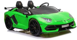 Lean Cars Dvivietis vaikiškas elektromobilis Lamborghini Aventador SX2028, žalias