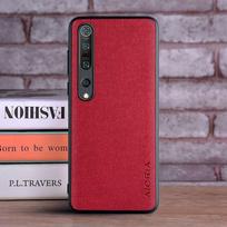Textile Case for Xiaomi mi 10 Pro Ultra mi 10 Lite 5G Soft TPU with Hard PC 3in1 material perfect touching feel mi 10 raudona