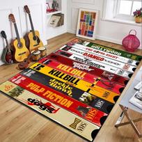 Retro VHS Tape Inspired Area Rug, Soft Non-Slip Washable Stain-Resistant Floor Mat for Movie Room, Bedroom and Living Room Decor 40X60CM