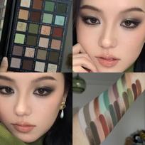 Nuanxu Zongying 24 spalvų akių šešėlių paletė: Matiniai, Blizgūs, Žvilgantys, Žemės spalvos, Keičiantys spalvą efektai. 26 beige