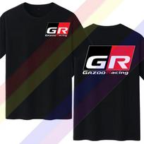 Marškinėliai GR Gazoo Racing Japonija Tiuneris Vyriški Juodi Trumpomis Rankovėmis Vyriški Vintage Laisvalaikio Medvilniniai Laisvi Grafiniai Marškinėliai Spausdinti S įvairiaspalvis