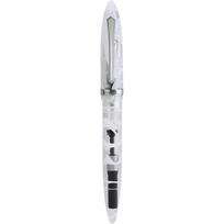 PENBBS-480 Resin Fountain Pen with Da Ming Nib for Adults & Students - Ideal for Writing, Calligraphy, and Gift Sets. Rounded Medium Nib gray