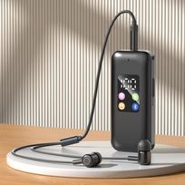 Collar Style Bluetooth Earphone Support TF Card Insertion Long Battery Life Power Display In Ear Wear Bluetooth 5.4 Listen Music juoda