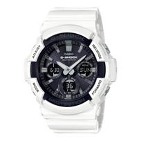 Casio laikrodis ant riešo G-Shock Radijo bangomis maitinamas Saulės energija GAW-100B-7AJF Vyriškas Baltas black