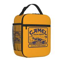 Camel Trophy Lenktyninė termo pietų krepšys Neperšlampamas Nešiojamas Termo šaldytuvas Pietų krepšys darbui, mokyklai, iškylai Maistui Bento dėžutė orange