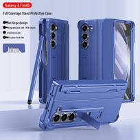 Compatible Samsung Z Fold 8 Protective Case with Film, Pen Holder, and Full Hinge Coverage