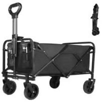 Camping Car 100L Large Capacity Folding Wagon Shopping Garden Pull Trolley Outdoor Portable Collapsible Picnic Stall Trolley 70x43x72cm juoda