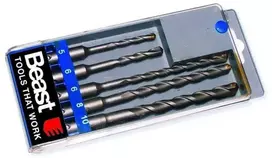 Grąžtas BEAST Grąžtų rinkinys betonui SDS 5-10mm 5vnt.