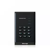 Kietasis diskas Dysk zewnętrzny SSD iStorage diskAshur PRO3 4TB Juodas (IS-DAP3-256-SSD-4000-F)