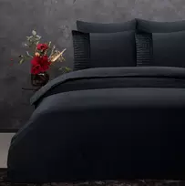 Patalynės komplektas Sleeptime juodas Velvet komplektas
