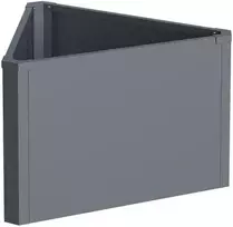 Metalinis vazonas HATIS, 71,5 x 61,5 x 45 cm, antracito