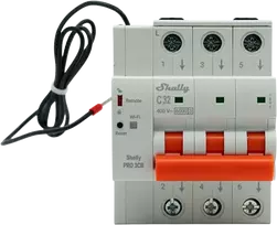 Shelly Pro 3CB C32A išmanus trifazis automatinis jungiklis (MCB)