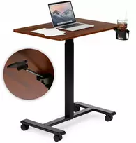 Mobilus rudas reguliuojamas stalas 70x48 cm ModernHome