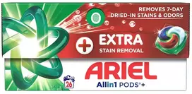 Skalbimo kapsulės Ariel papildomas dėmių šalinimas, 26 vnt.