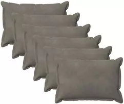 Pagalvėlės užvalkalas 6 pcs HOUTEN Šviesiai pilka 50 x 80 cm
