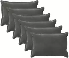 Pagalvėlės užvalkalas 6 pcs HOUTEN Tamsiai pilka 50 x 80 cm