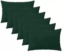 Pagalvėlės užvalkalas 6 pcs HEERLEN Tamsiai žalia 30 x 50 cm