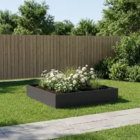 Sodo vazonas Juoda 100 x 100 x 20 cm Šaltai valcuotas plienas