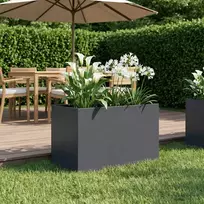 Sodo vazonas Antracito 50 x 40 x 40 cm Šaltai valcuotas plienas