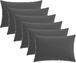 Pagalvėlės užvalkalas 6 pcs HEERLEN Antracito 50 x 80 cm