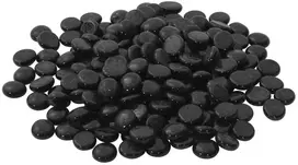 Stiklo granulių 17-19 mm Juoda Stiklas