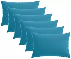 Pagalvėlės užvalkalas 6 pcs HEERLEN Šviesiai mėlyna 50 x 80 cm