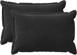 Pagalvėlės užvalkalas 2 pcs HOUTEN Juoda 30 x 50 cm Aksomas