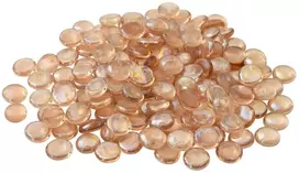 Stiklo granulių 17-19 mm Akvamarino raudona Stiklas