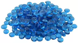 Stiklo granulių 17-19 mm Dangaus mėlyna Stiklas