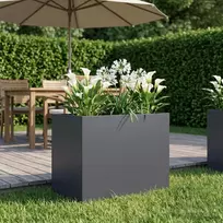 Sodo vazonas Antracito 50 x 40 x 50 cm Šaltai valcuotas plienas