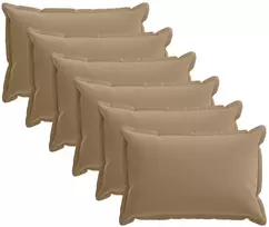 Pagalvėlės užvalkalas 6 vnt. HOUTEN Taupe 30 x 50 cm