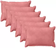 Pagalvėlės užvalkalas 6 pcs HOUTEN Rožinė 50 x 75 cm Aksomas
