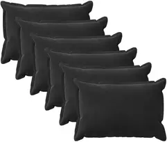 Pagalvėlės užvalkalas 6 pcs HOUTEN Juoda 50 x 75 cm Aksomas
