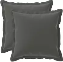 Pagalvėlės užvalkalas 2 vnt. HOUTEN Antracito 50 x 50 cm