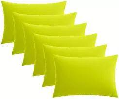 Pagalvėlės užvalkalas 6 pcs HEERLEN Ryškiai žalia 50 x 70 cm