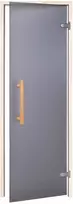 Andres Glass Solutions AD NATURAL stiklinės pirties durys, Matinis stiklas, 90 x 200, Drebulė, Matinė pilka