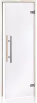 Andres Glass Solutions AD PREMIUM LIGHT stiklinės pirties durys, 80 x 200, Drebulė, Permatoma