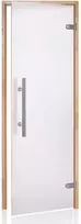 Andres Glass Solutions AD PREMIUM LIGHT stiklinės pirties durys, Matinis stiklas, 70 x 190, Juodalksnis, Matinė permatoma