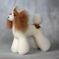 Mr. Jiang Teddy viso kūno plaukai - keičiamas kailis Teddy kirpimo manekenui, ruda
